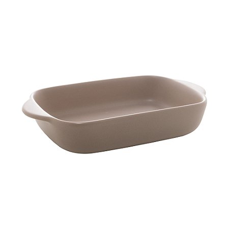 TRAVESSA PORCELANA NÓRDICA CINZA MATT 23x13x4cm