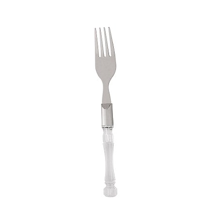CJ 6 GARFOS P/MESA AÇO INOX C/CABO PLÁSTICO BAMBU 19,5cm
