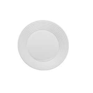 PRATO RASO VIDRO SODO-CÁLCICO TEMPERADO HARENA BRANCO 25cm