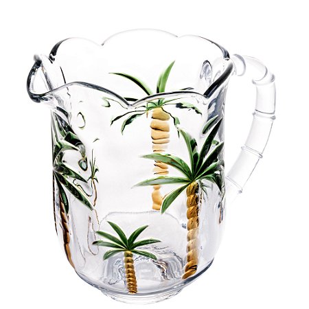 JARRA DE CRISTAL DE CHUMBO PALM HAND PAINTING 1,3l