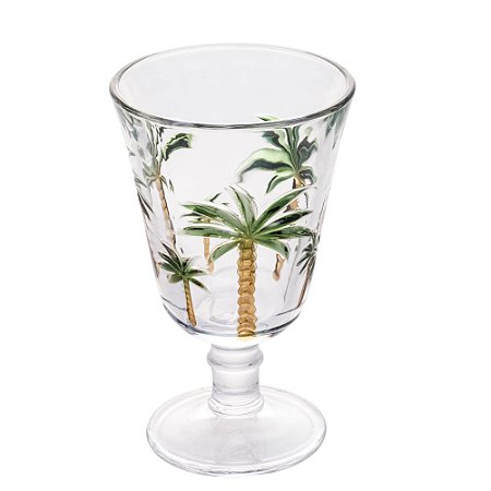 CJ 6 TAÇAS DE CRISTAL DE CHUMBO PALM HAND PAINTING 240ml