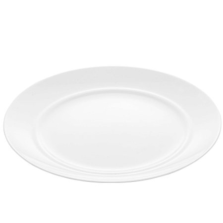 PRATO RASO VIDRO SODO-CÁLCICO TEMPERADO ALEXIE BRANCO 25cm