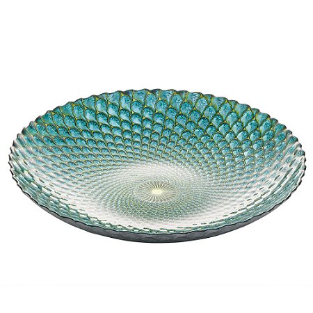 CENTRO MESA DECORATIVO VIDRO SODO-CÁLCICO ISTANBUL 41x6,5cm