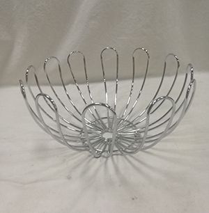 FRUTEIRA DE FERRO CROMADO 30x19cm