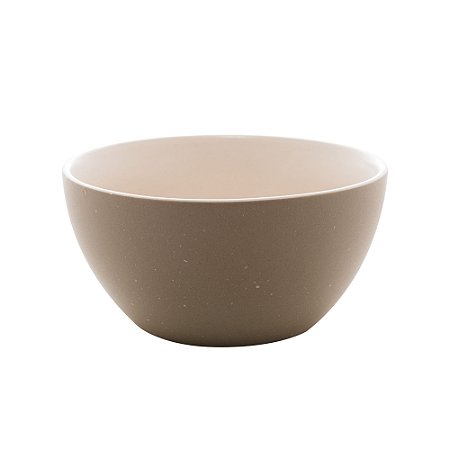 CJ 2 BOWLS CERÂMICA GRANILITE CINZA 14x7cm