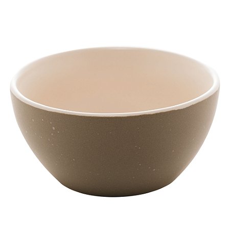 CJ 2 BOWLS CERÂMICA GRANILITE CINZA 10x5cm