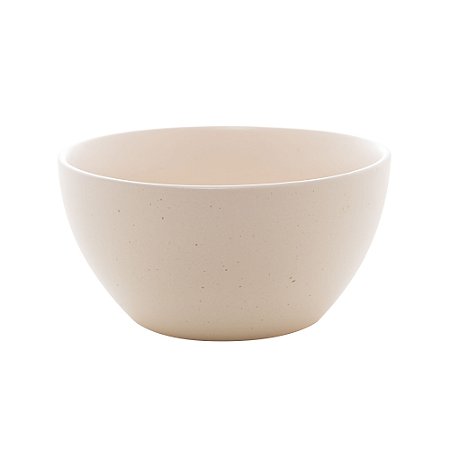 CJ 2 BOWLS CERÂMICA GRANILITE MARFIM 14x7cm