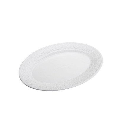 TRAVESSA DE PORCELANA NEW BONE ANGEL BRANCO 30x22cm