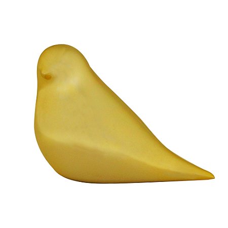 CJ 2 PÁSSAROS DECORATIVOS PORCELANA DOURADO 9x5x6cm