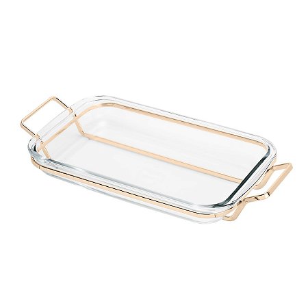 SUPORTE ARAMADO C/REFRATÁRIO ROSÉ 34X20x8cm