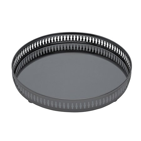 BANDEJA BLACK C/ESPELHO GALLERY 50cm
