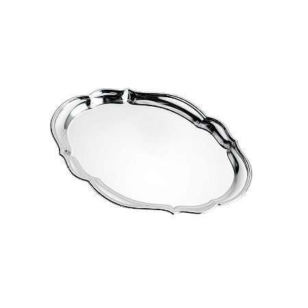 BANDEJA DE ZAMAC SILVER PLATED ESMIRNA 30x20cm