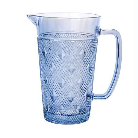 JARRA VIDRO SQUARE AZUL 1l