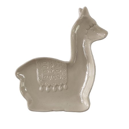 ADORNO VELA LLAMA EM PORCELANA L15XP13,5CM