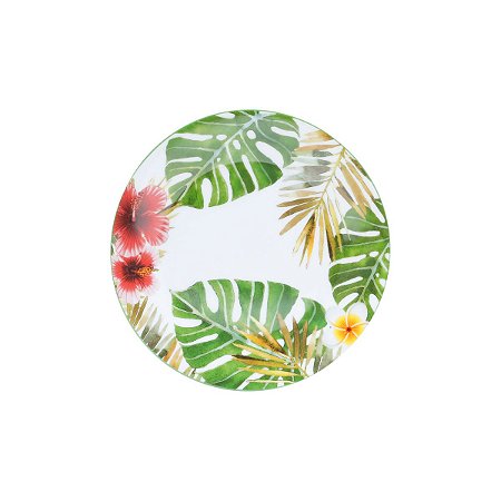 PRATO P/SOBREMESA DE PORCELANA SUPER WHITE 9cm
