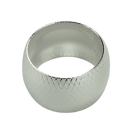 CJ 4 ANÉIS P/GUARDANAPOS METAL PRATEADO 5x3cm