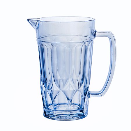 JARRA VIDRO CURVES AZUL 1l