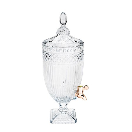 DISPENSER DE CRISTAL ECOLÓGICO PERSA C/TORNEIRA COBRE 4,5l