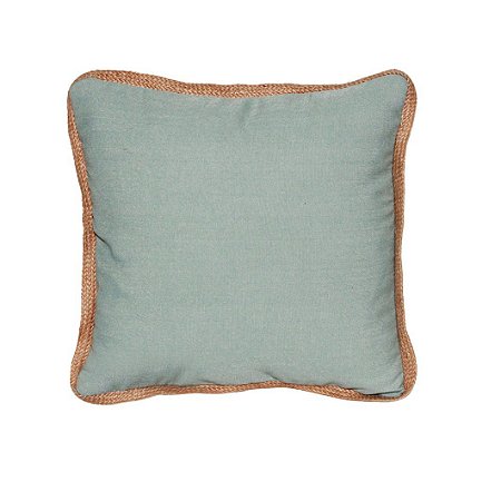 ALMOFADA JUTA EM POLIESTER L45XP45CM COR VERDE