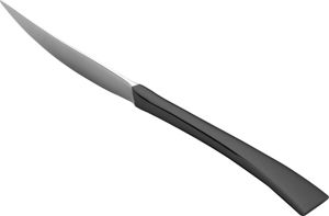 CJ 12 FACAS DE AÇO INOX P/SOBREMESA PVD BLACK BERNA