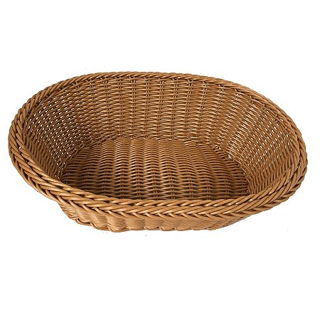 CESTA OVAL EM POLIPROPILENO L30XP23XA9CM COR MARROM