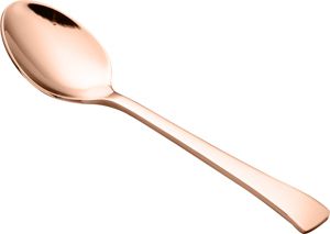 CJ 12 COLHERES DE AÇO INOX P/CAFÉ PVD ROSÉ GOLD BERNA