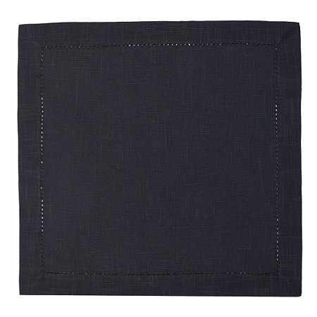 JG DE 2 GUARDANAPOS AJOUR EM ALGODAO L40XP40CM COR CHUMBO
