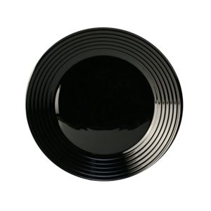 PRATO RASO DE VIDRO TEMPERADO HARENA BLACK 27cm