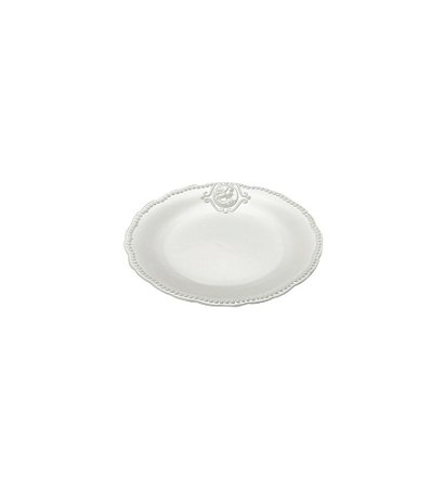 CJ 6 PRATOS P/SOBREMESA DE PORCELANA SUPER WHITE QUEEN 19cm
