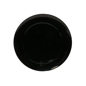 PRATO RASO DE VIDRO TEMPERADO ALEXIE BLACK 27cm