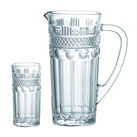 JG REFRESCO CLÁSSICA 7 PECAS CRISTAL ECOLOGICO 1L+6X260ML