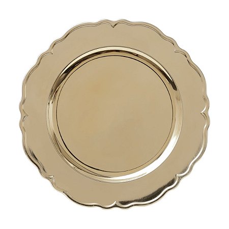 CJ 6 SOUSPLATS DE PLÁSTICO MOON DOURADO 36cm