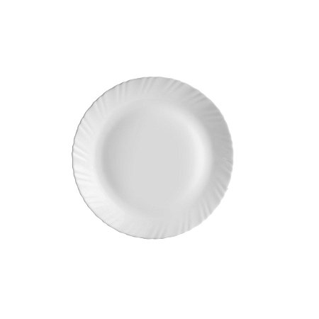 PRATO RASO DE VIDRO OPALINO FESTON 25cm