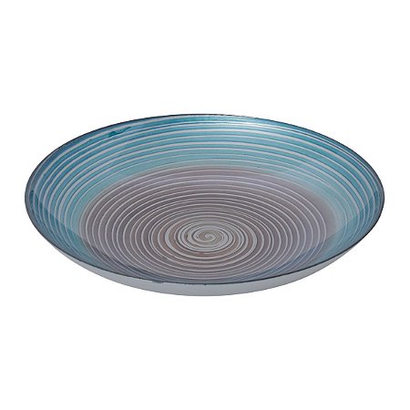 CENTRO DE MESA DE VIDRO NUDE 40x7,5cm