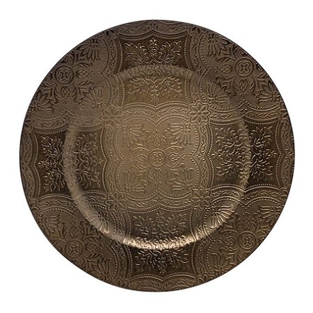 SOUSPLAT INDIA EM PLASTICO D33CM COR MARROM