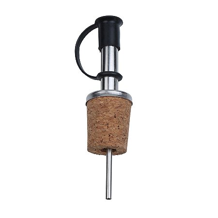 JG BICO DOSADOR VINHO 2 PECAS ACO INOX CORTIÇA 2,6X9,6CM