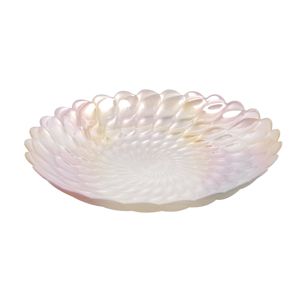 CENTRO DE MESA DE VIDRO BELGRAVIA HEAVY LUSTER 40x7cm