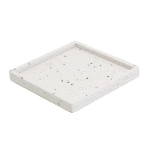 BANDEJA DE MÁRMORE TERRAZZO 22x22x2cm