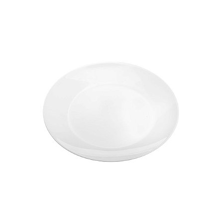 PRATO RASO DE VIDRO OPALINO ZÉLIE 25cm