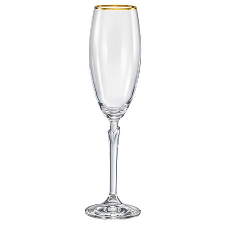 JG 2 TACAS CHAMPANHE EM CRISTAL ECOLOGICO 180ML 24,5CM