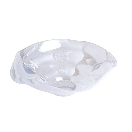 CENTRO DE MESA DE VIDRO SMOOTH 45x16cm