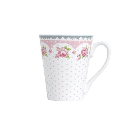 CANECA  PORCELANA NEW BONE ROSE SLIM 340ml C/CAIXA  PRESENTE