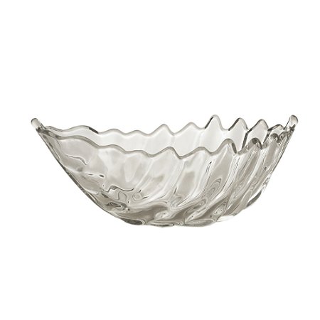 PRATO DECORATIVO DE CRISTAL LEAF 19x8cm