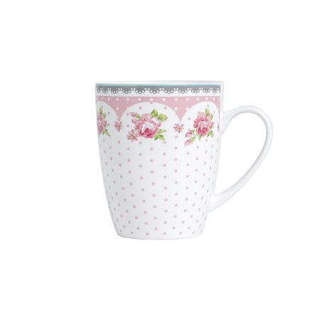 CANECA DE PORCELANA NEW BONE ROSE 340ml C/CAIXA DE PRESENTE
