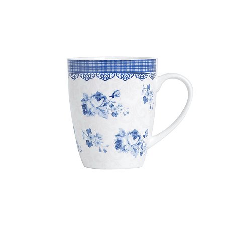 CANECA GRECIA PORCELANA NEW BONE 340ML COM CAIXA DE PRESENTE