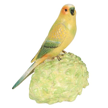 ENFEITE PASSARO CONDE EM RESINA L12XP8XA16CM COR VERDE