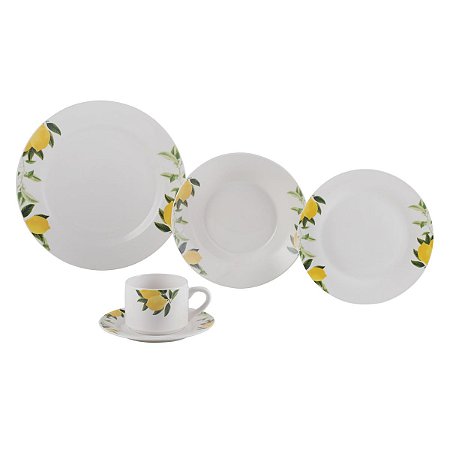 APARELHO DE JANTAR 20PC DE PORCELANA LEMONS