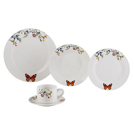 APARELHO DE JANTAR 20PC DE PORCELANA DELICATE