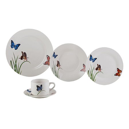 APARELHO DE JANTAR 20PC DE PORCELANA BUTTERFLIES