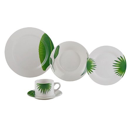 APARELHO DE JANTAR 20PC DE PORCELANA LEAVES